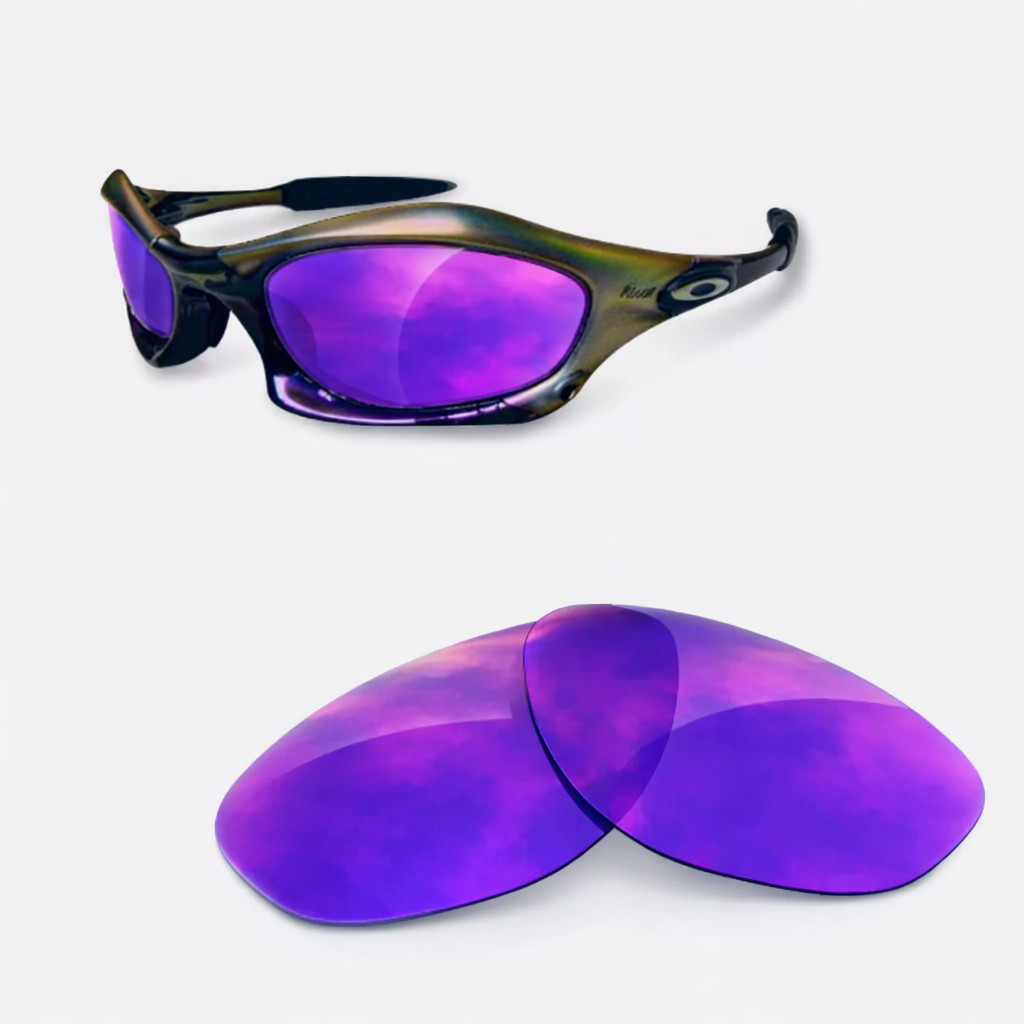 newpolar replacement polarized lenses for oakley splice purple mirror