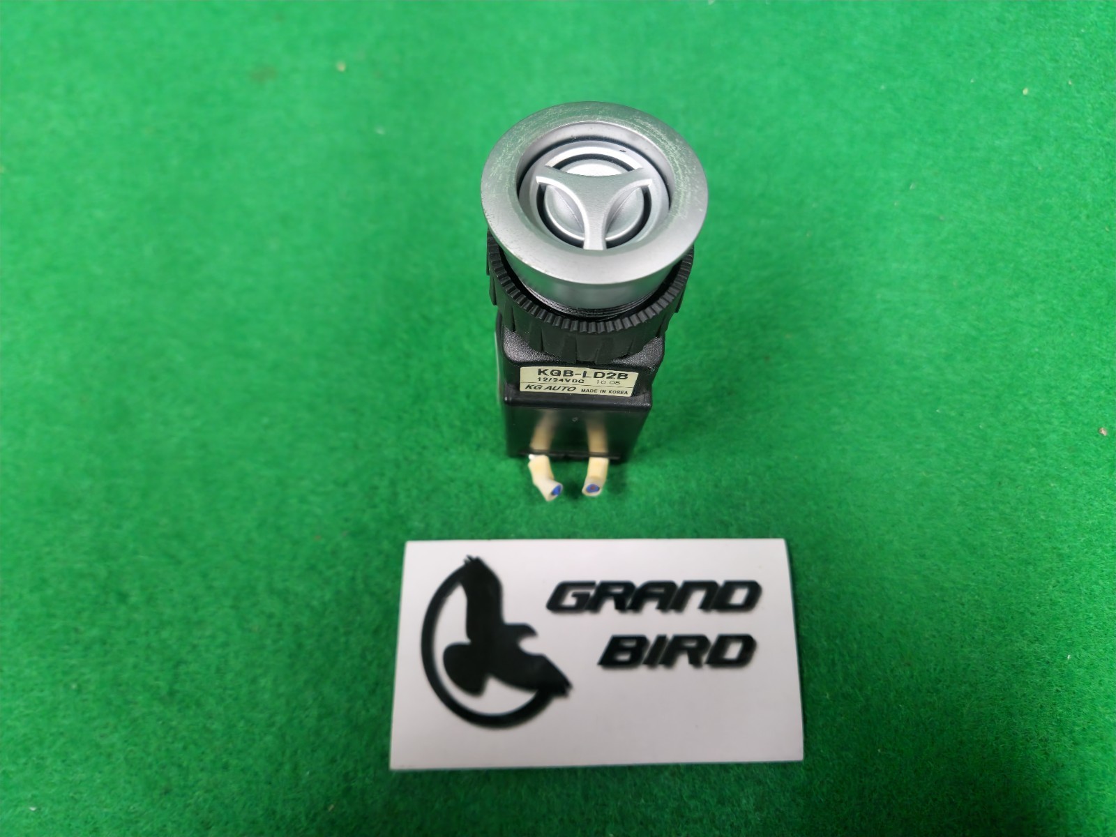 KG AUTO KGB-LD2B LED Lamp Green Push Button Switch, USED