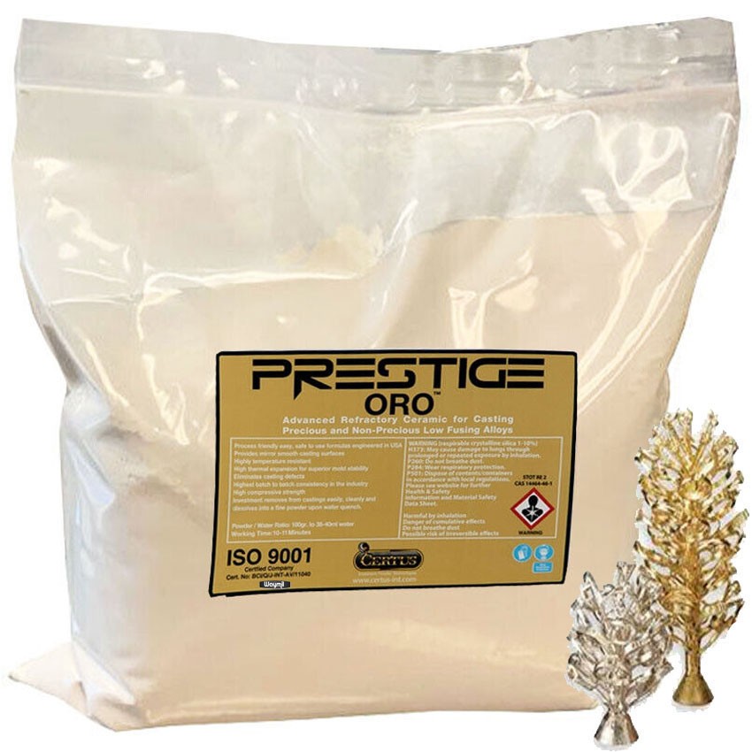 Jewelry Casting Investment Powder Lost Wax Prestige ORO for Gold & Silver 10Lbs