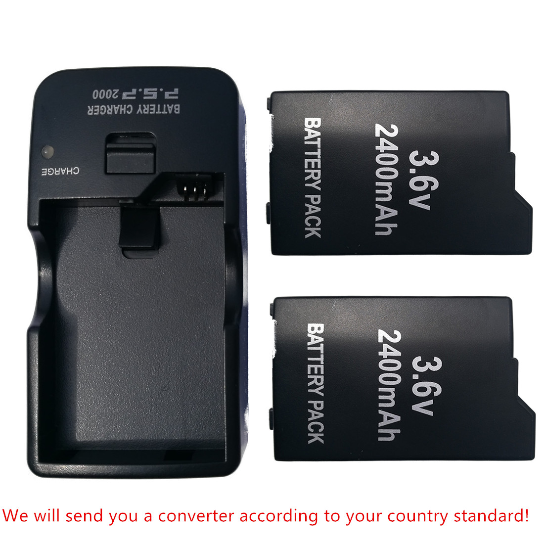 2X PSP-S110 Battery +Mains Charger For Sony PSP-2000 PSP3000 PSP Lite PSP Slim