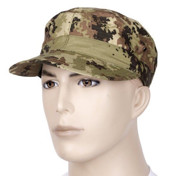 Italian Army BDU Field Cap Vegetato Camo RipStop One Size Fits All Free Ship!
