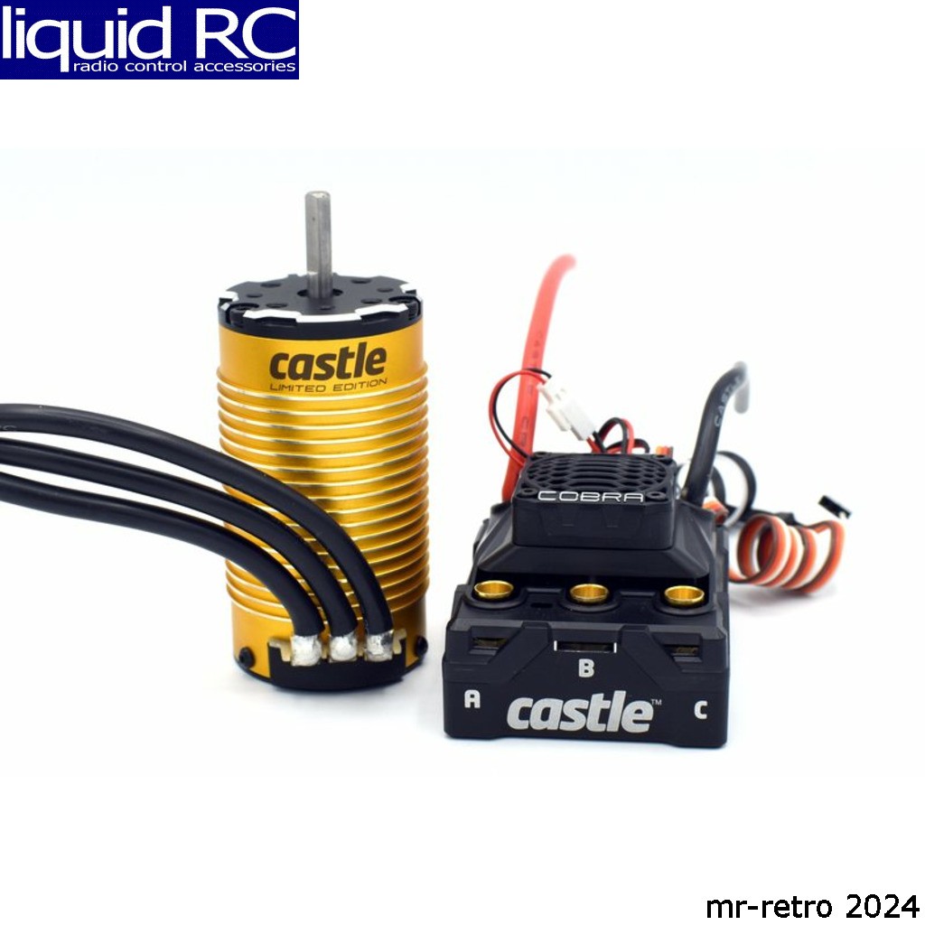 Castle Creations 010-0172-04 cobra 8 25.2v esc with limited edition gold