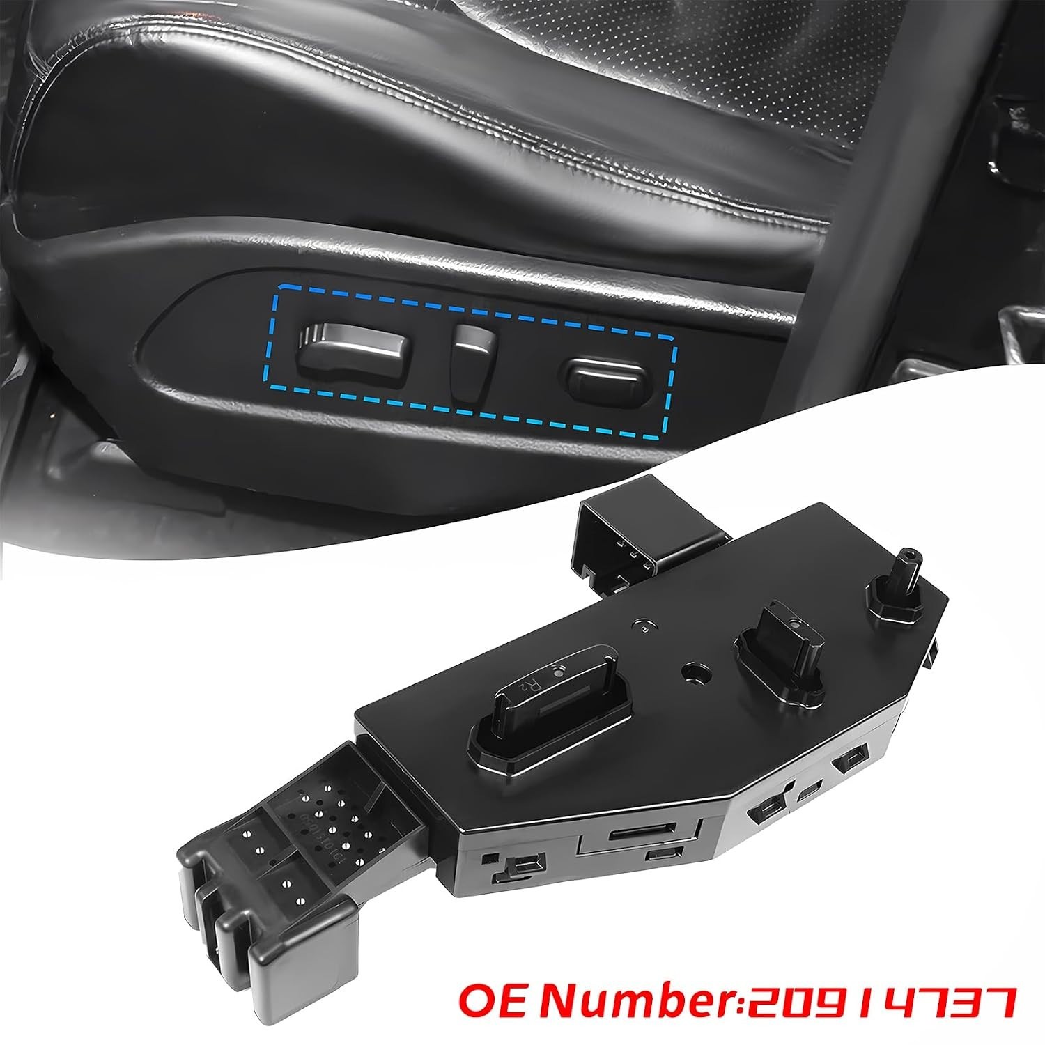 Power Seat Adjustment Switch 23247096 Front Passenger Side Seat Control Switch
