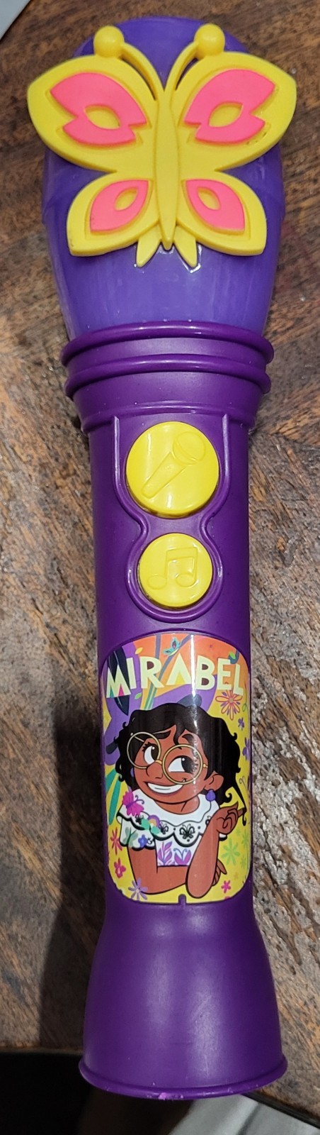 Disney Encanto Movie Musical Microphone Lights Sounds Songs Mirabel Butterfly
