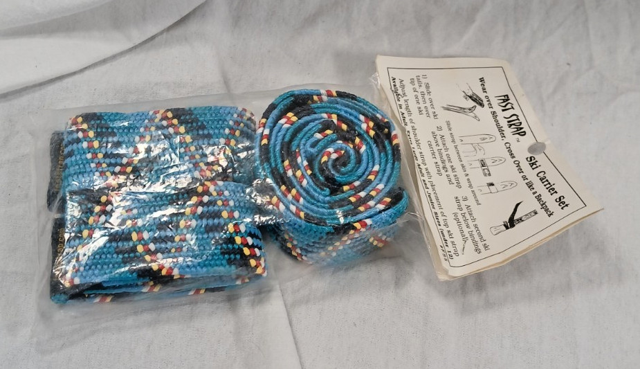 Fast Starp Ski carrrier set, geometeric patten, NIB