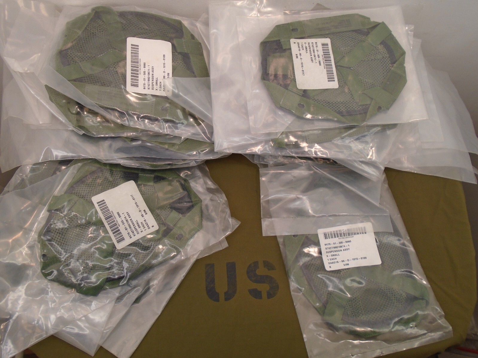 US Military USMC Gentex Lightweight Helmet LWH PASGT Suspension X-Small New 135