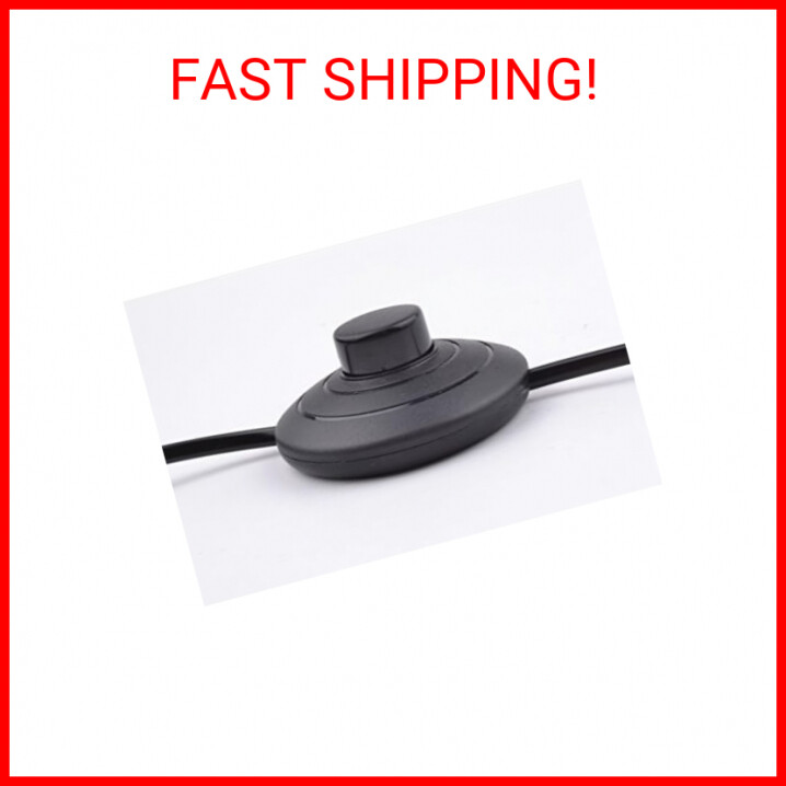 Foot Pedal Push Switch Inline Lamp Light On-off Control Footswitch with Wire Plu