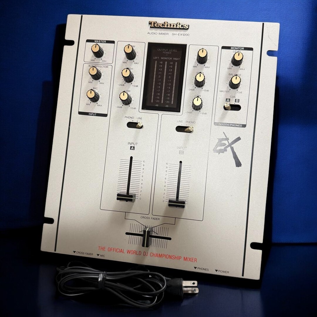 Technics SH-EX1200 Silver DMC OfficialAudio Mixer 2-Channel Tested/working