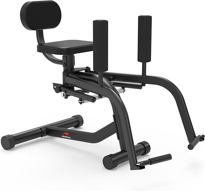 Leikefitness Hip Abductor Thigh Trainer, Adjustable Glute Machine for Home Gym