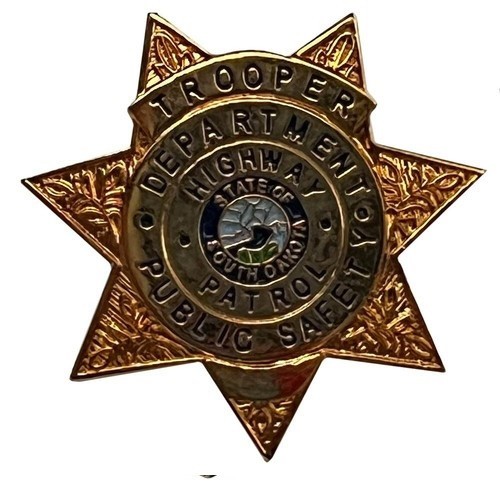 SD Pin - SOUTH DAKOTA State Troopers Trooper pinback - SD State Trooper Pin 1"