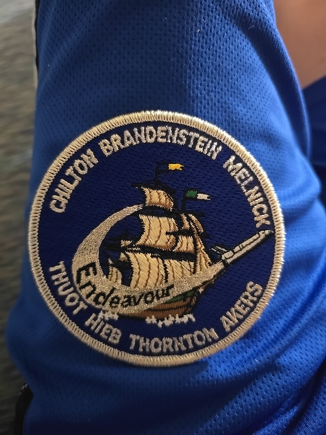 Vintage NASA Space Program Patch Endeavor Chilton Brandenstein Melnick