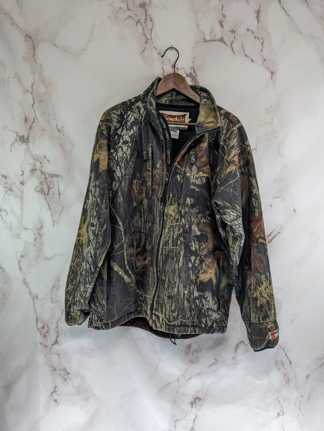 Gamehide Jacket Men Large Hunting Camo Mossy Oak Break Up Woodland Hyper Hide