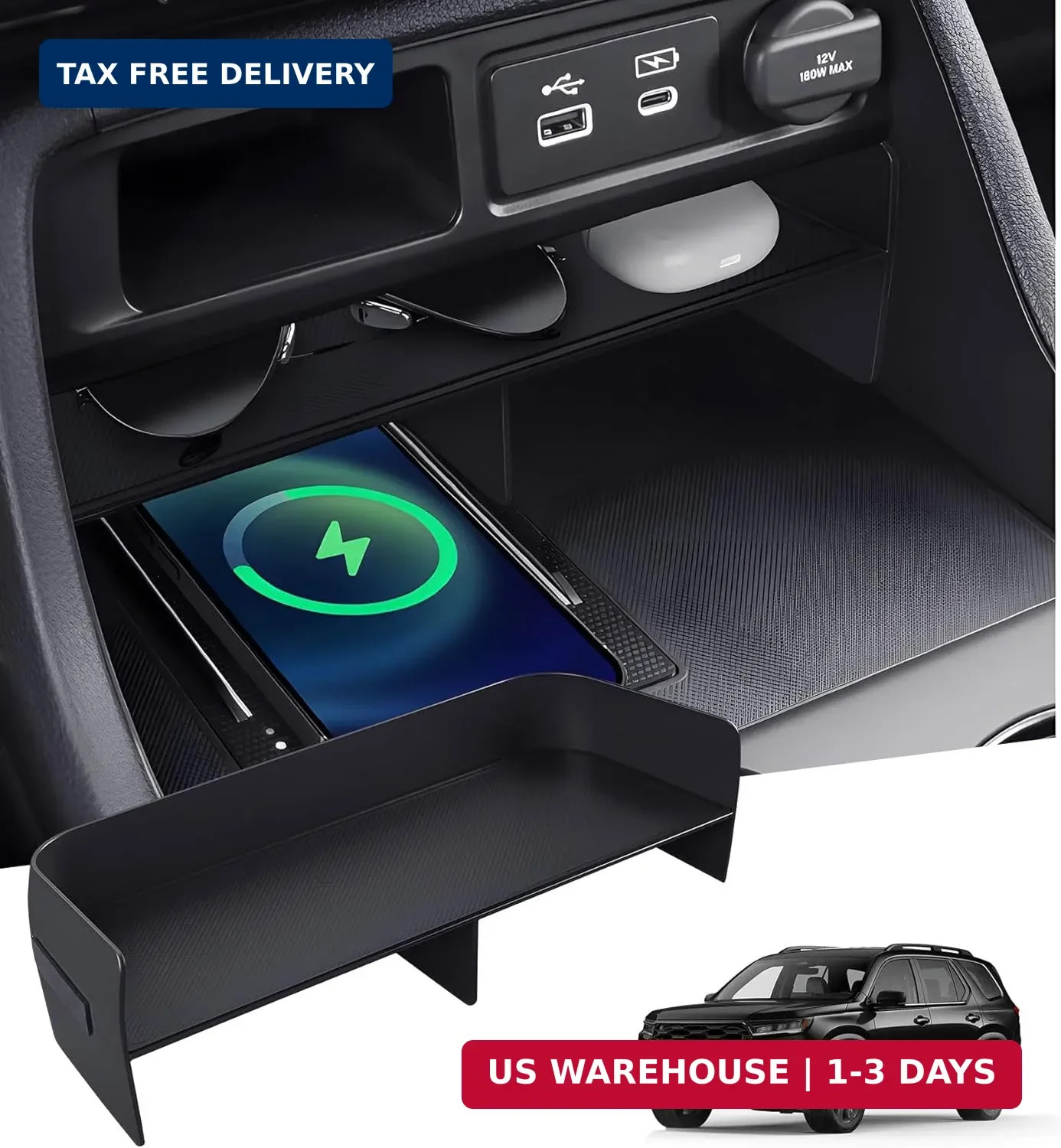 Center Console Organizer for Honda Pilot 2026 2025 2024 2023 & Passport 2026 Int