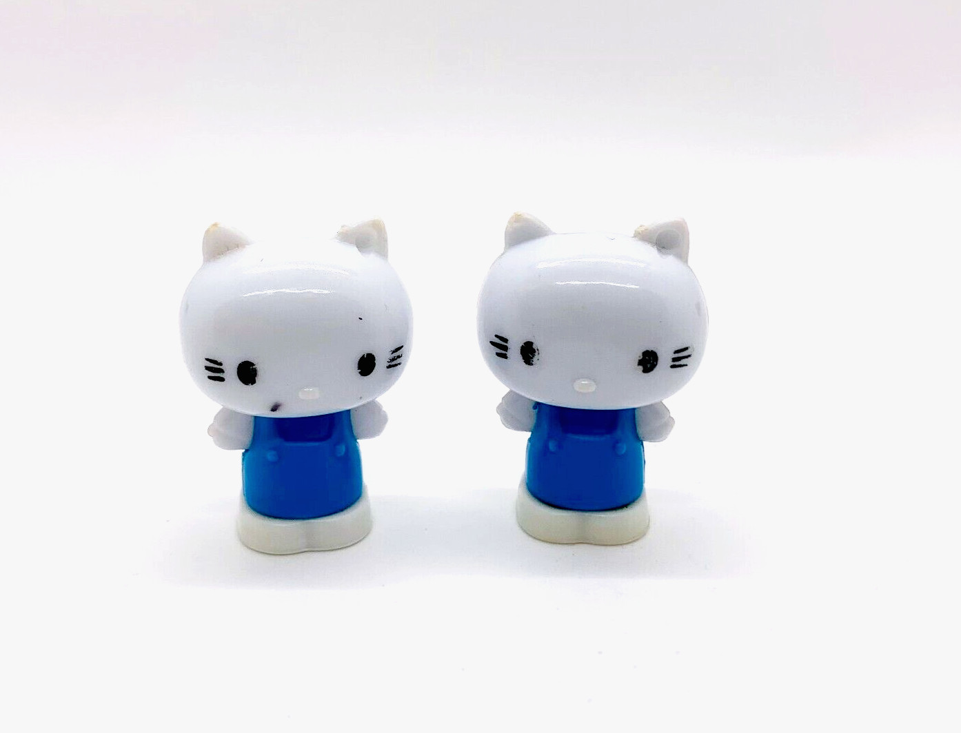 Lot 2 VTG 1976 Hello Kitty Figures Stamped Sanrio '76 '86