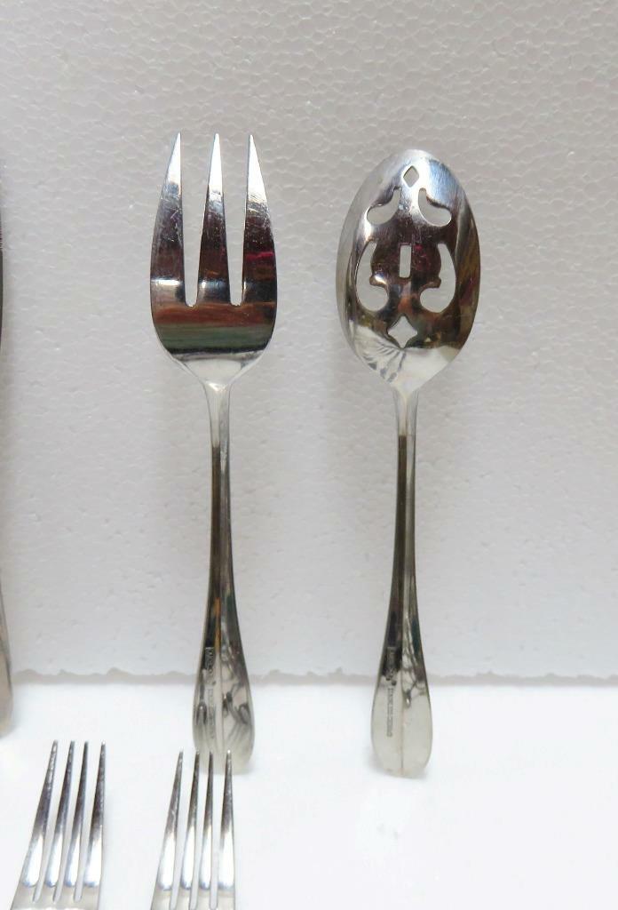 Cambridge Stainless Flatware 28 Piece Lot - Shiny Finish