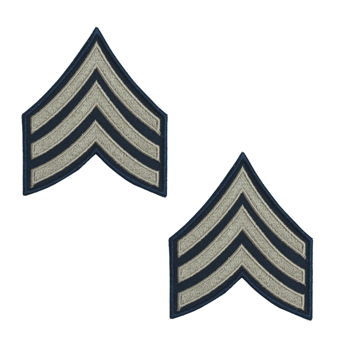 Pair of Sergeant Rank Badges - WW2 Repro American Stripes Patch Army SGT Sargent