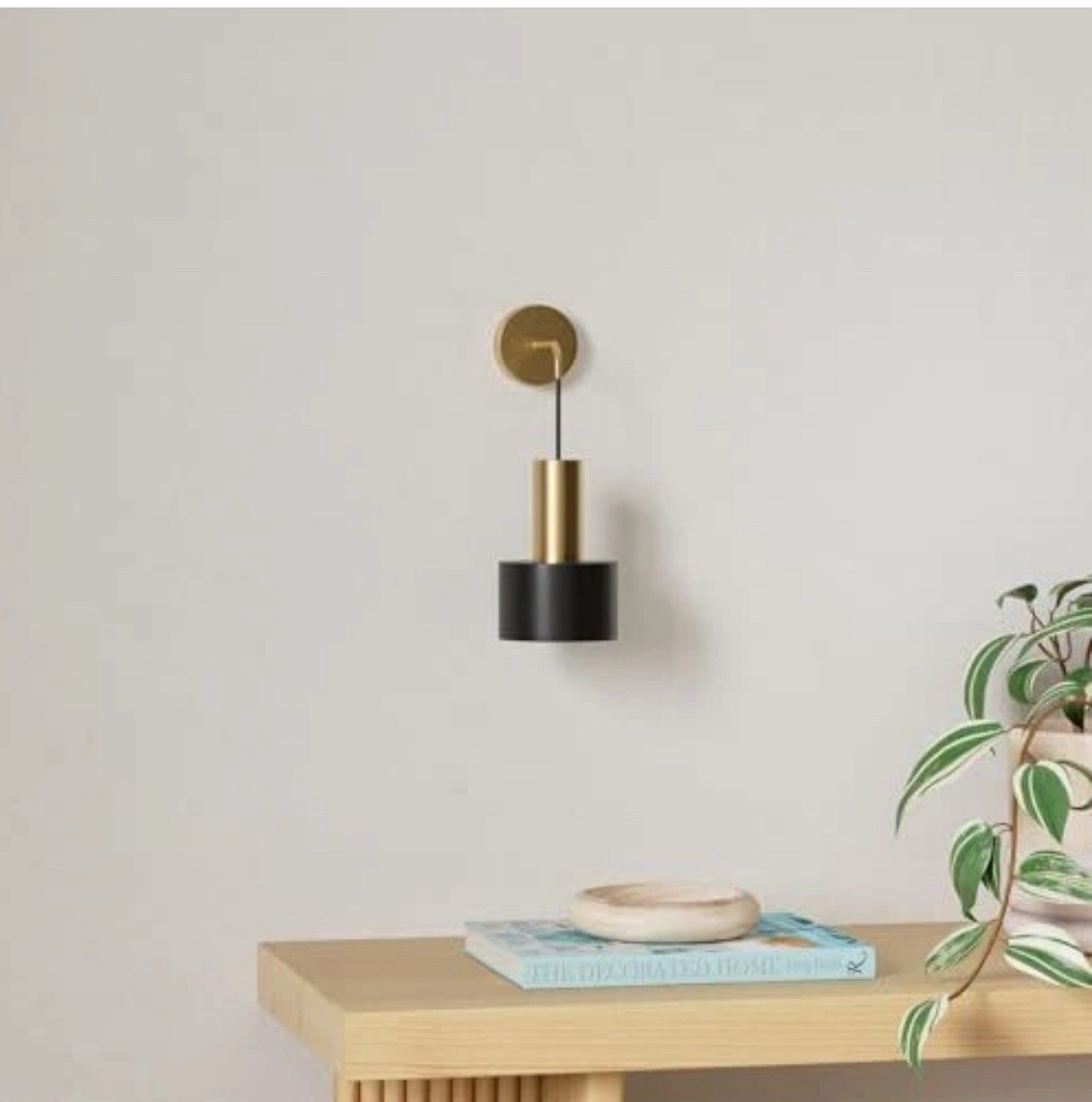 2 Pack Rechargeable Wall Lights with Remote, Dimmable-Black Modern