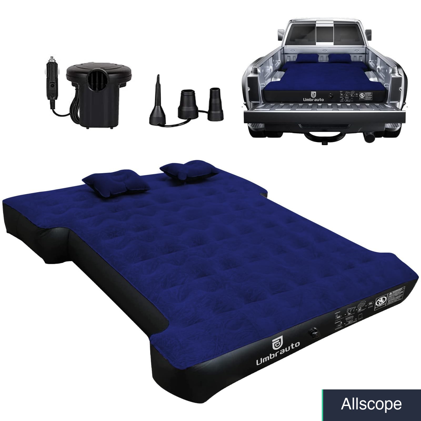 Umbrauto Truck Bed Air Mattress for 5.5'-5.8' Full Size Short Truck Beds