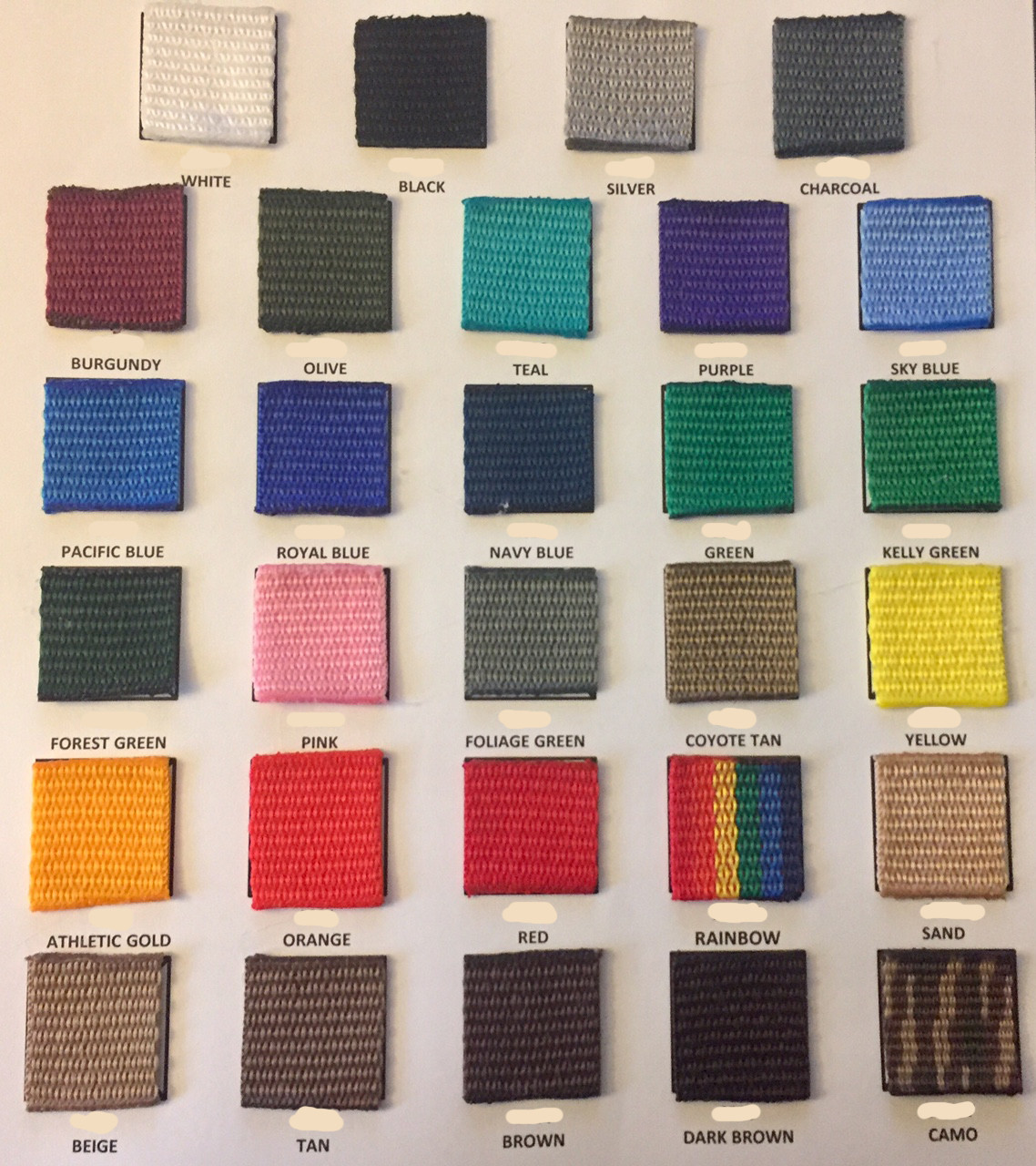 1 Inch Polypropylene Webbing Heavy Weight 1" Strap