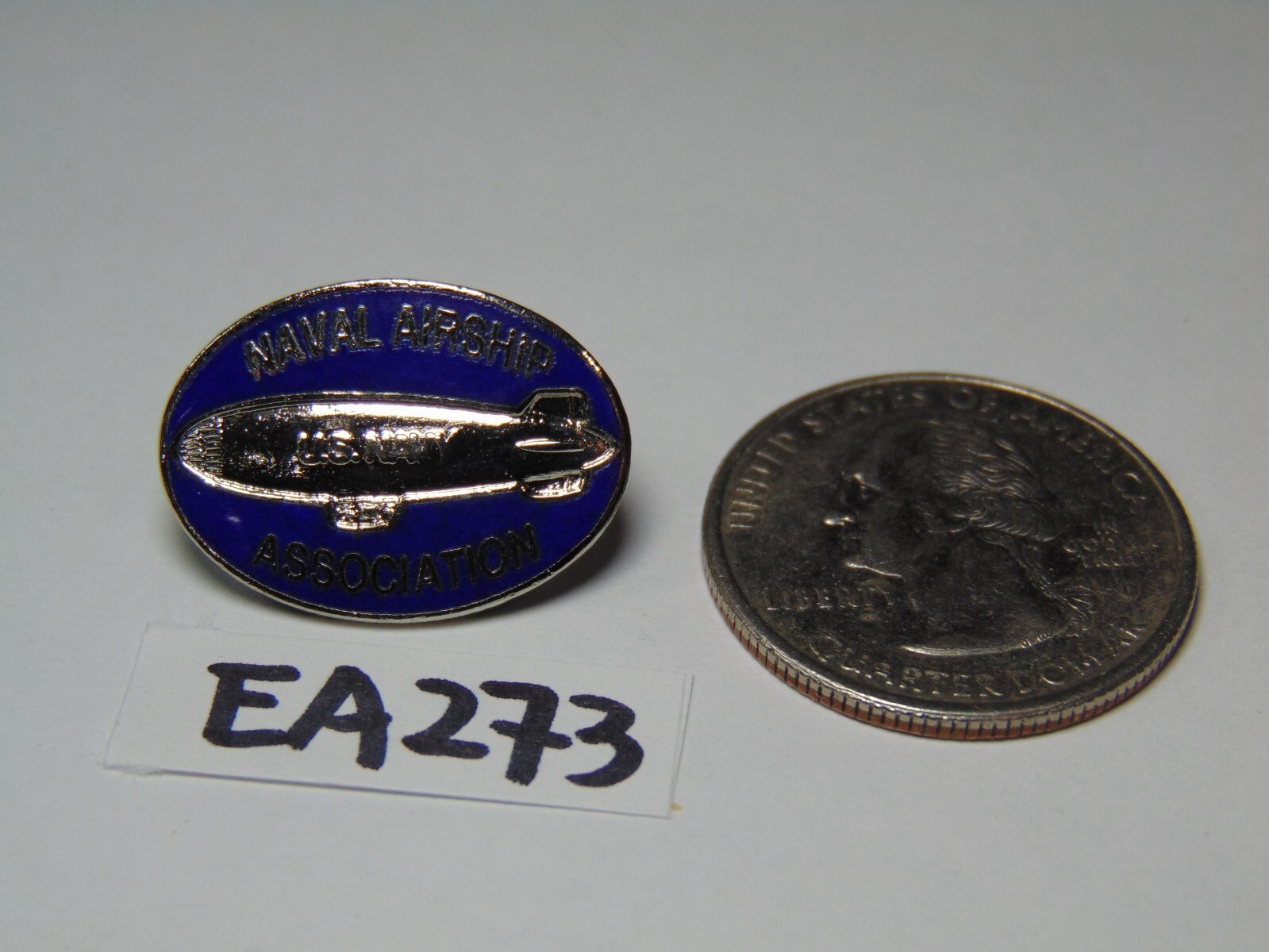 US NAVY NAVAL AIRSHIP ASSOCIATION PIN TIE TACK BLIMP ZEPPELIN COMMEMORATIVES