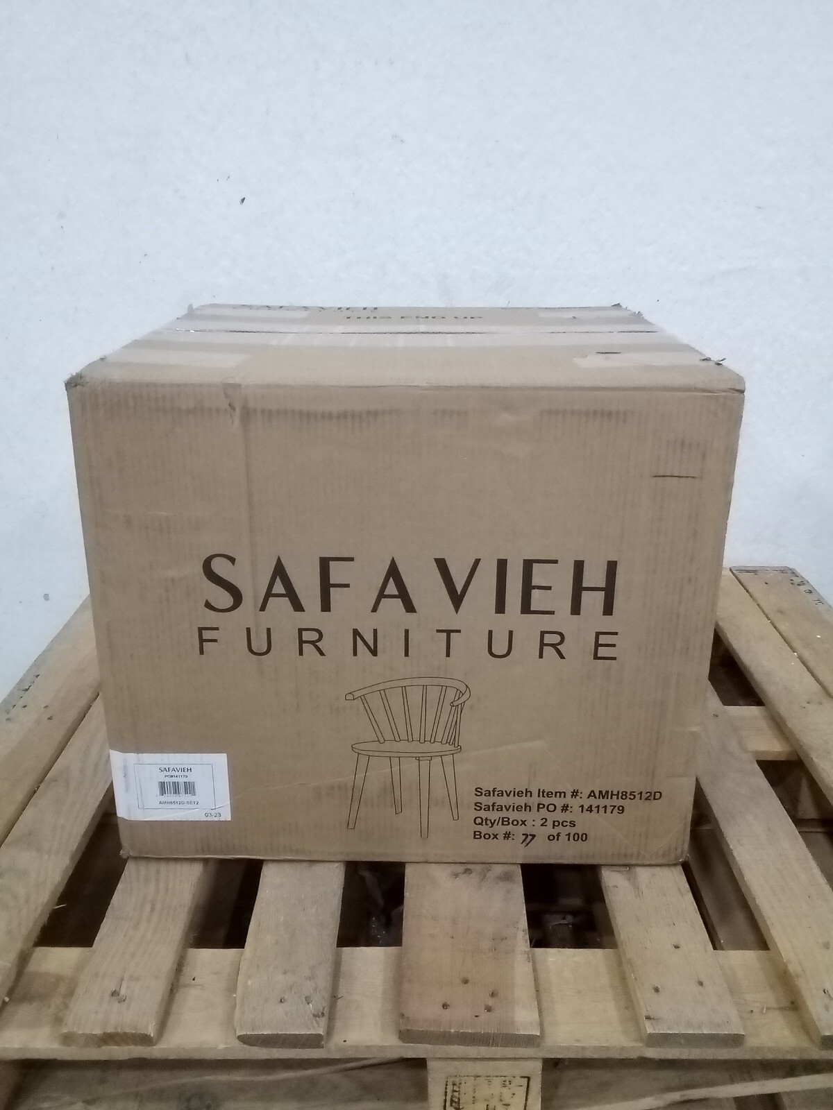 Safavieh Curved Spindle Side Chair, Reduced Price 2172722477 AMH8512D