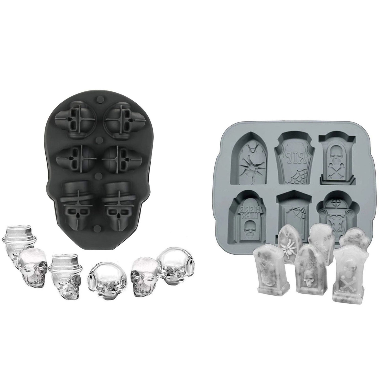 Ice Tray Spooky, 2 Pack - Modeling Chocolate & Ice