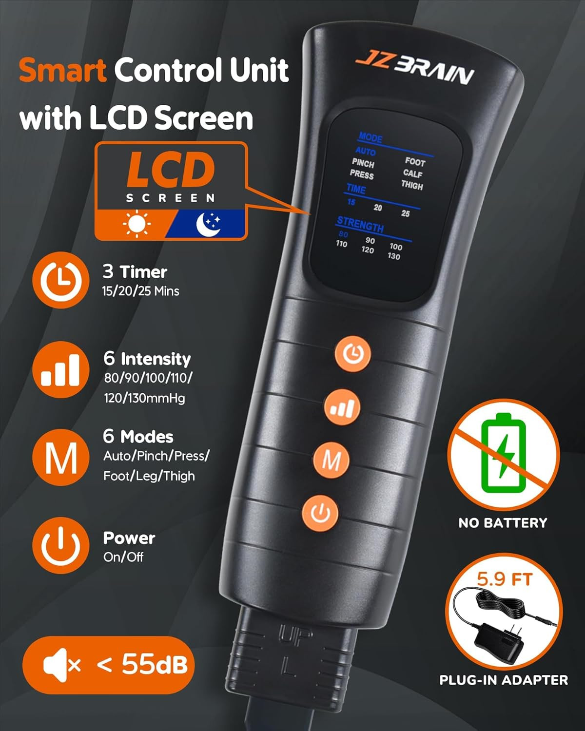 Sequential Air Compression Recovery System : Professional Full Leg Compression B