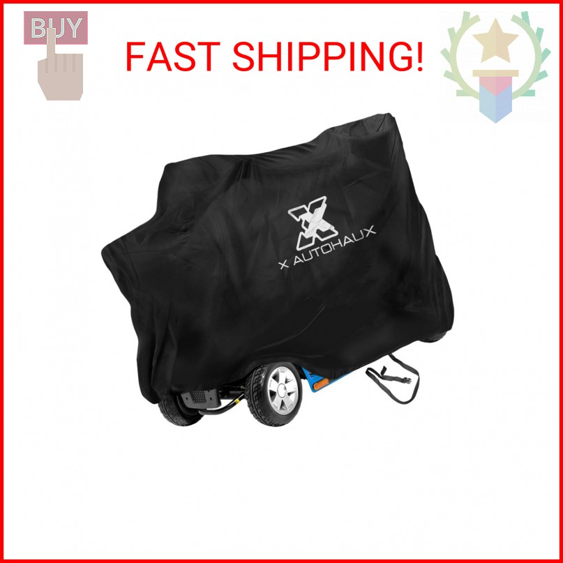 X AUTOHAUX Large Mobility Scooter Cover All Season for Electric Wheelchair 4 Whe
