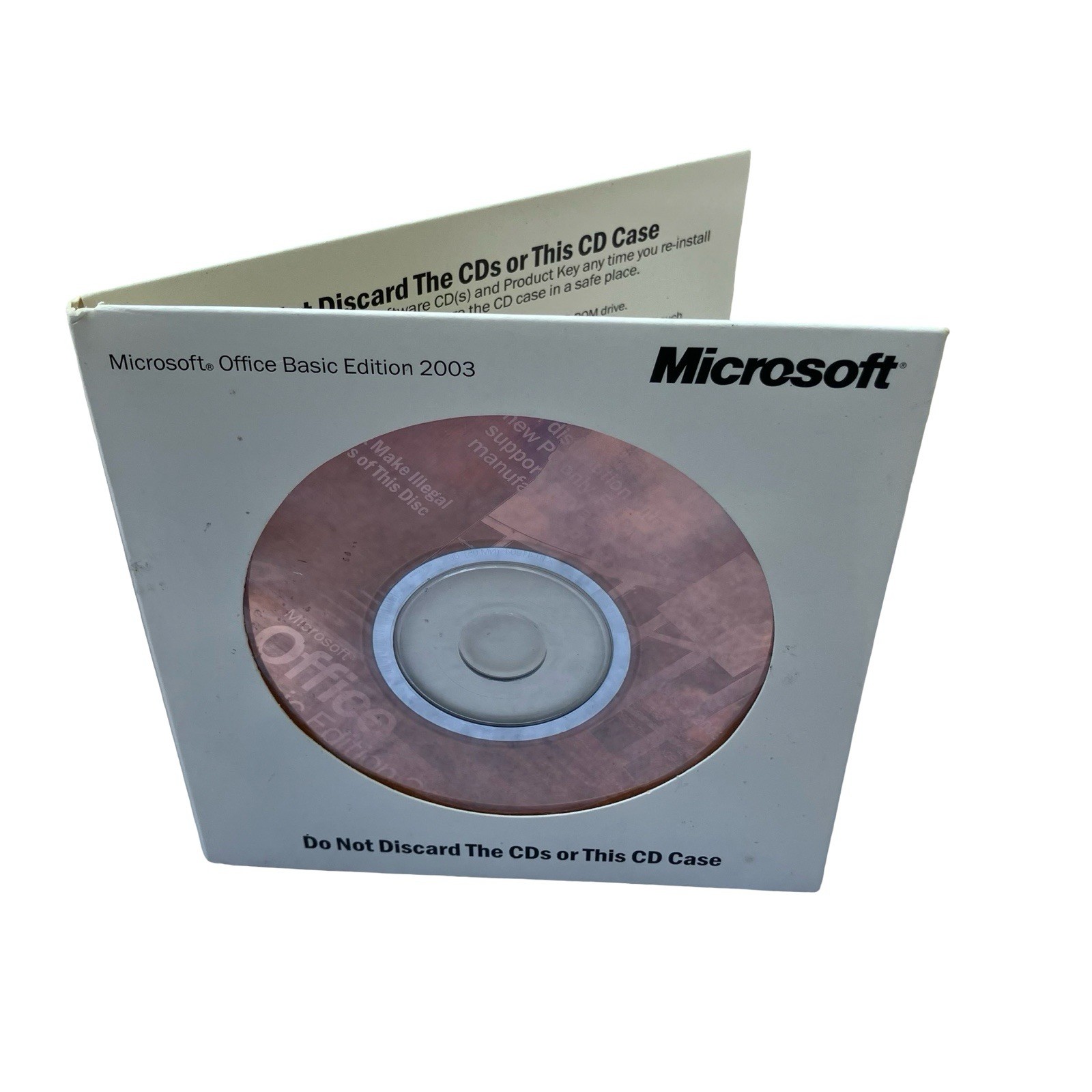 Microsoft Office 2003 Basic Edition With Product Key Disc CD OEM Word Processing