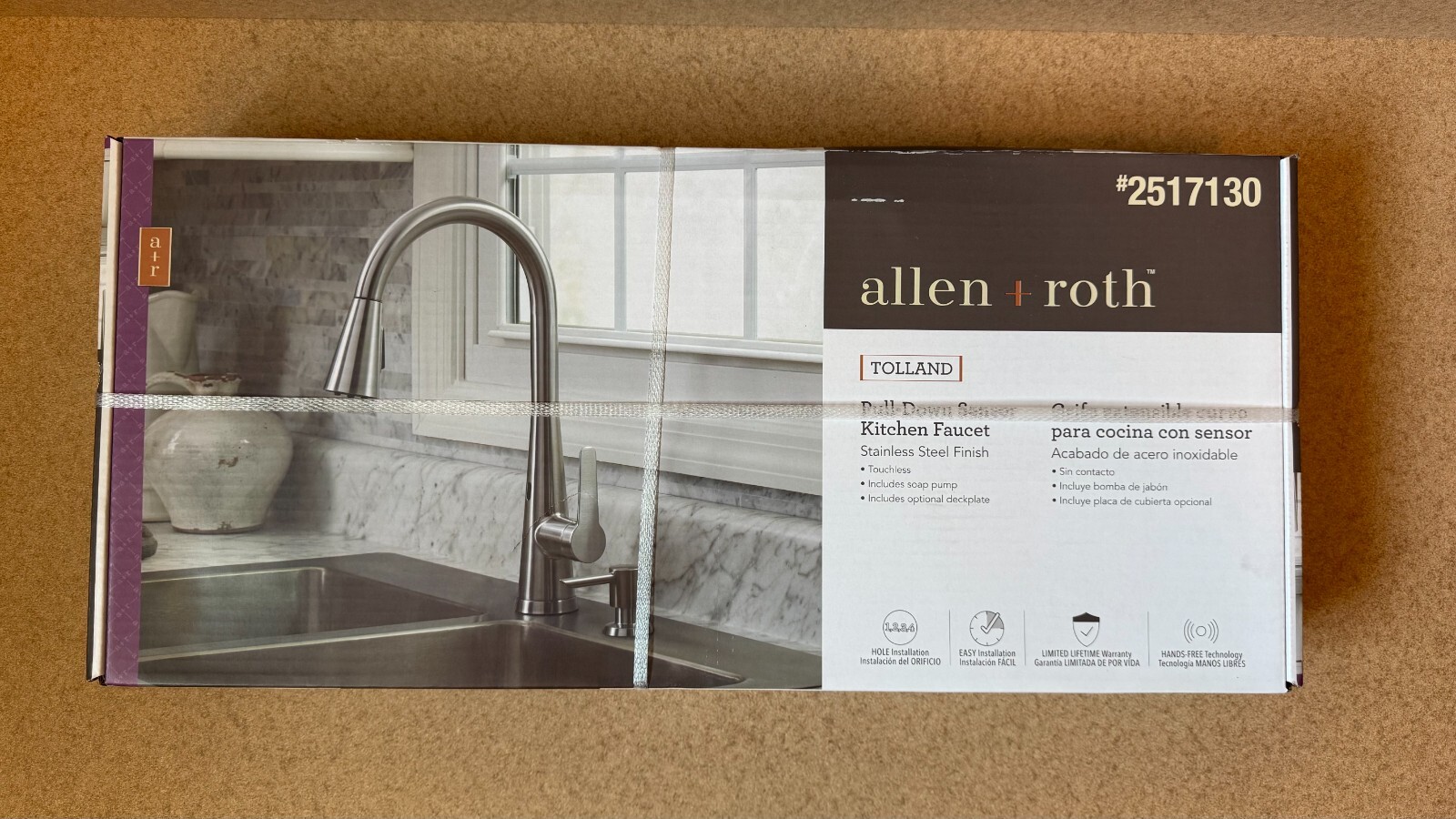 Allen + Roth Tolland 67798W-120802 Kitchen Faucet  - Stainless Steel