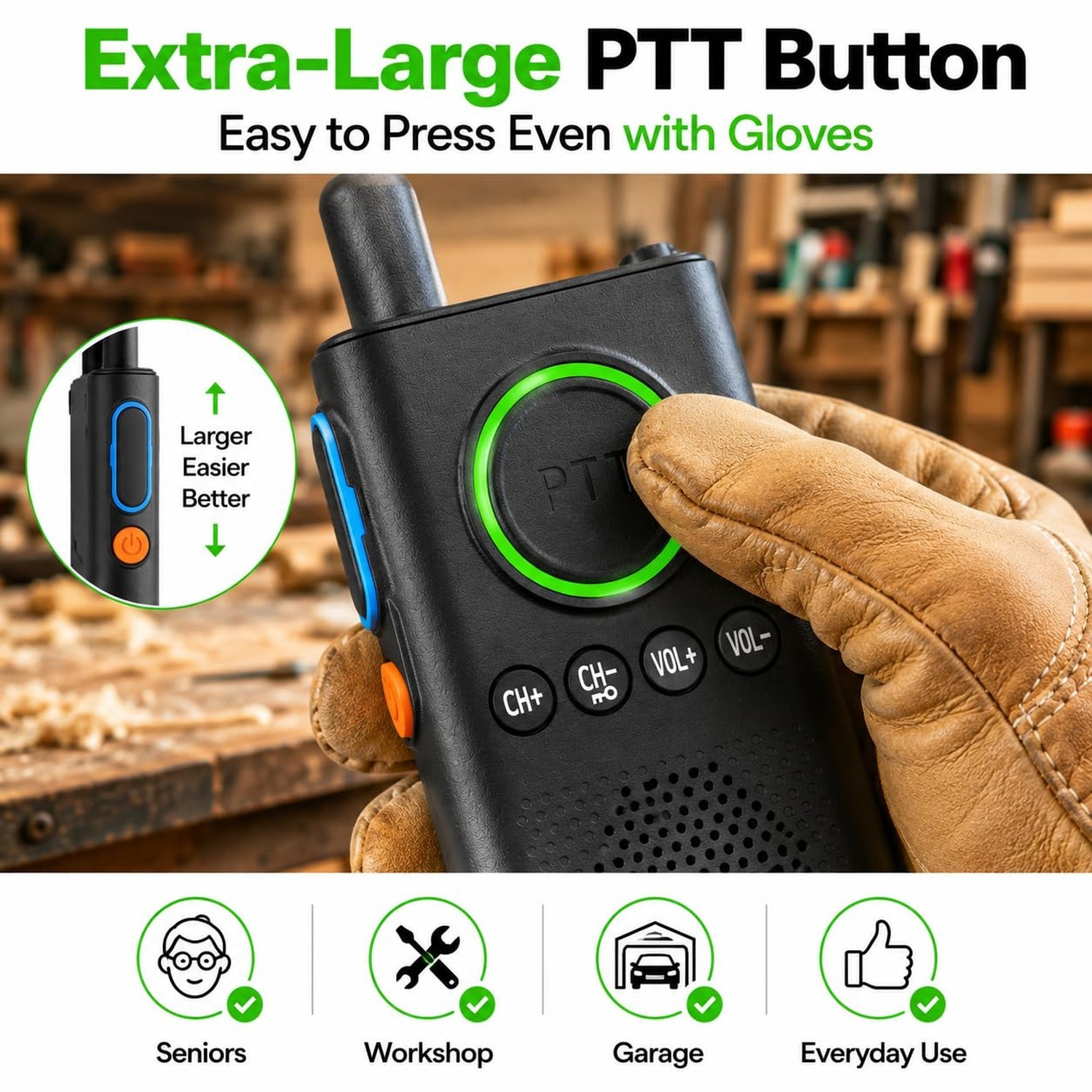 Wireless Intercom System 3300 ft Long Range, 2 Way Intercom for Home Office &...