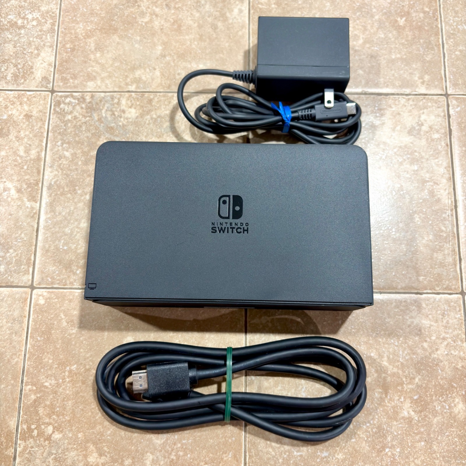 Official Nintendo Switch OLED Dock Set Black OEM HDMI & AC Adapter HEG-007