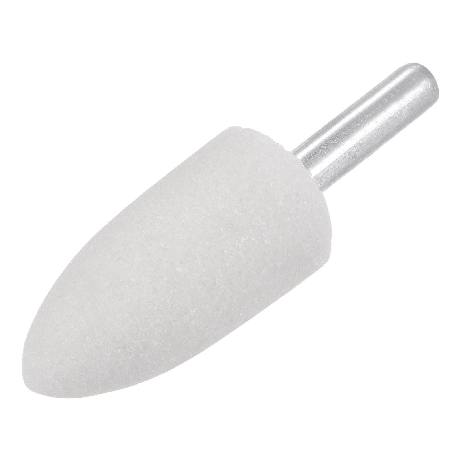 Abrasive Conical Mounted Stone Grinding Bits 1/4" Shank 0.79" Diameter 5pcs
