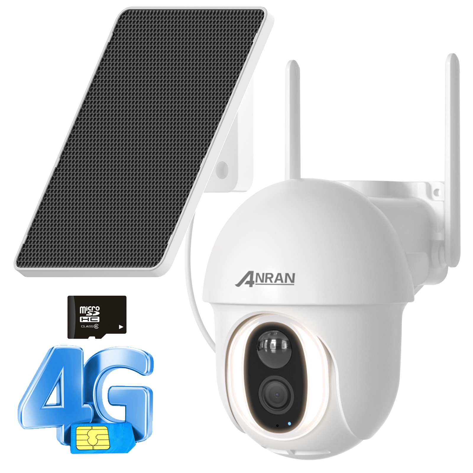 ARCCTV 4G LTE Cellular Solar Security Camera Outdoor 360° Pan/Tilt Wireless Cams