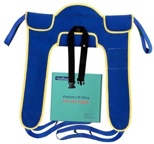 Padded Toileting Lift Sling with Color-Coded Straps - Toilet Assist Device for