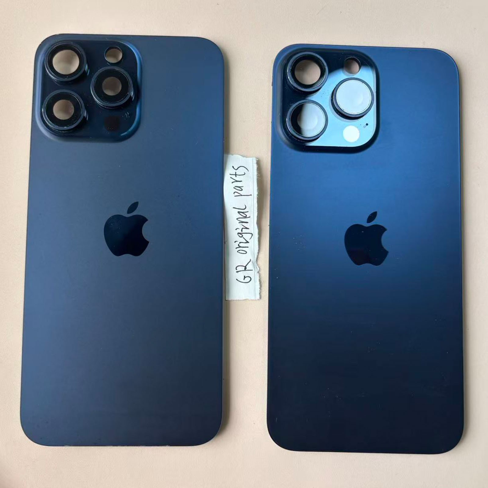 Original OEM iPhone 15 Pro Max Back Glass Replacement Blue Grade A Pulled