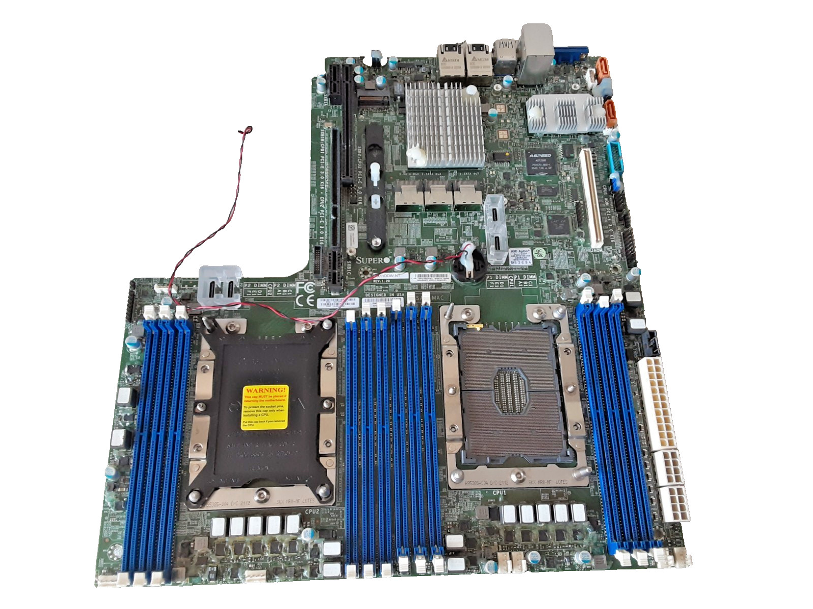 Supermicro X11DDW-NT Dual Socket P LGA-3647 Server Motherboard - UNTESTED