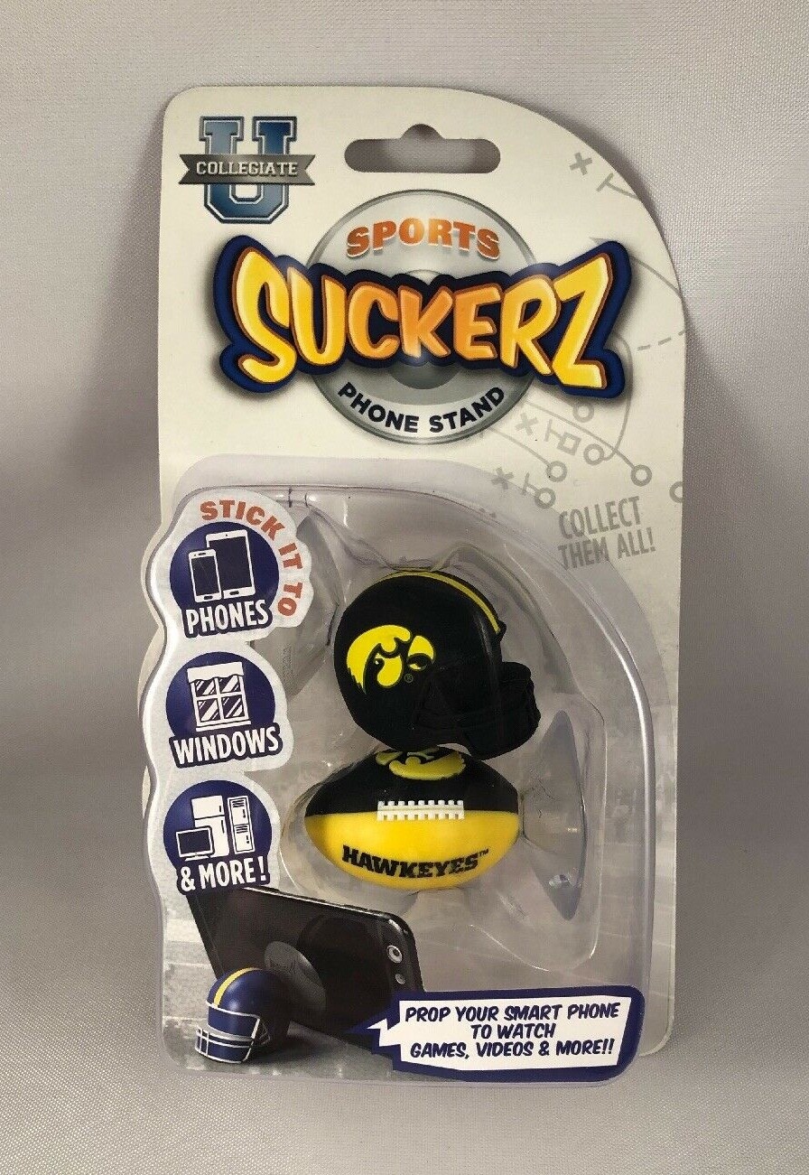 IOWA HAWKEYES Helmet & Football Phone Stand NEW FOOTBALL NCAA Big Ten