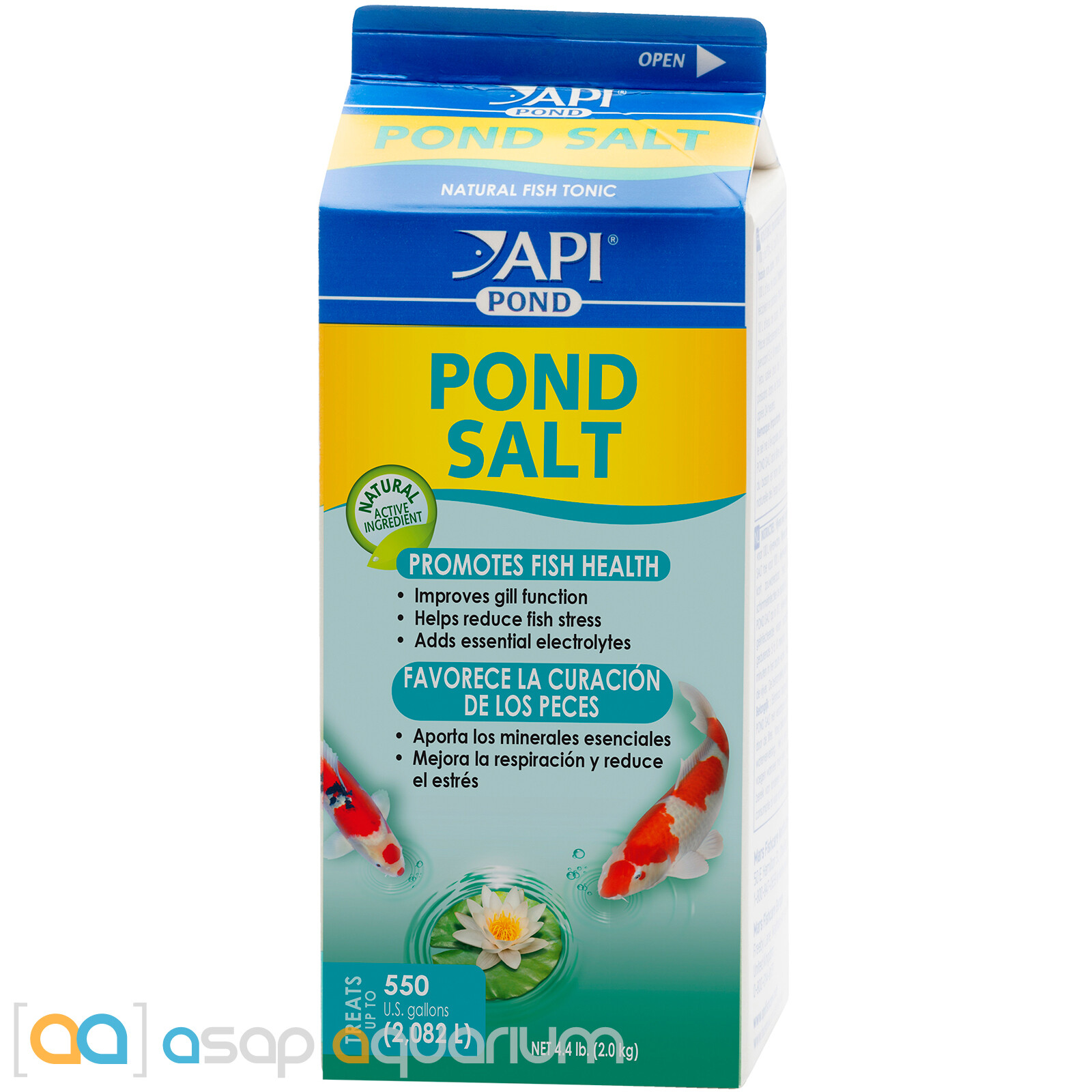 API Pond Salt 4.4 lbs Promotes Koi Fish Health Improves Gill Function