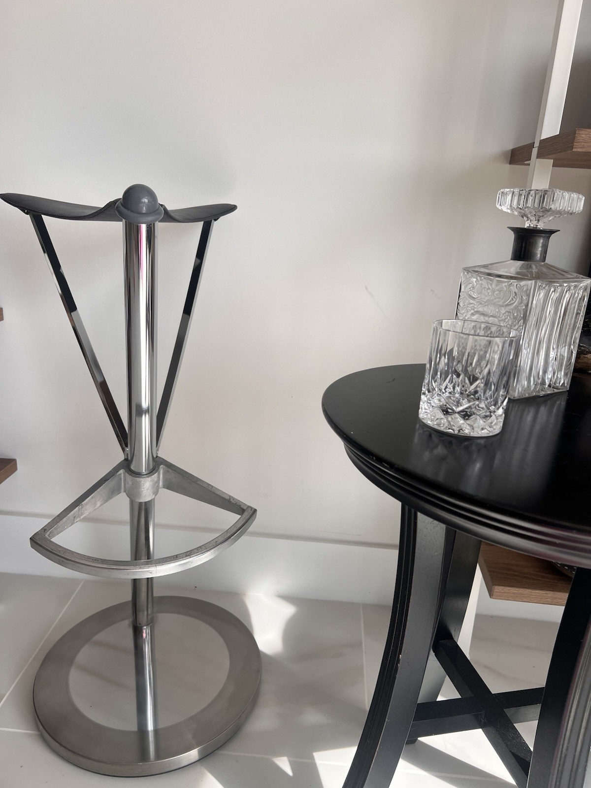 Ramon Benedito Frenesi Stool Stendig Transatlantic 1985 Aluminum Spain