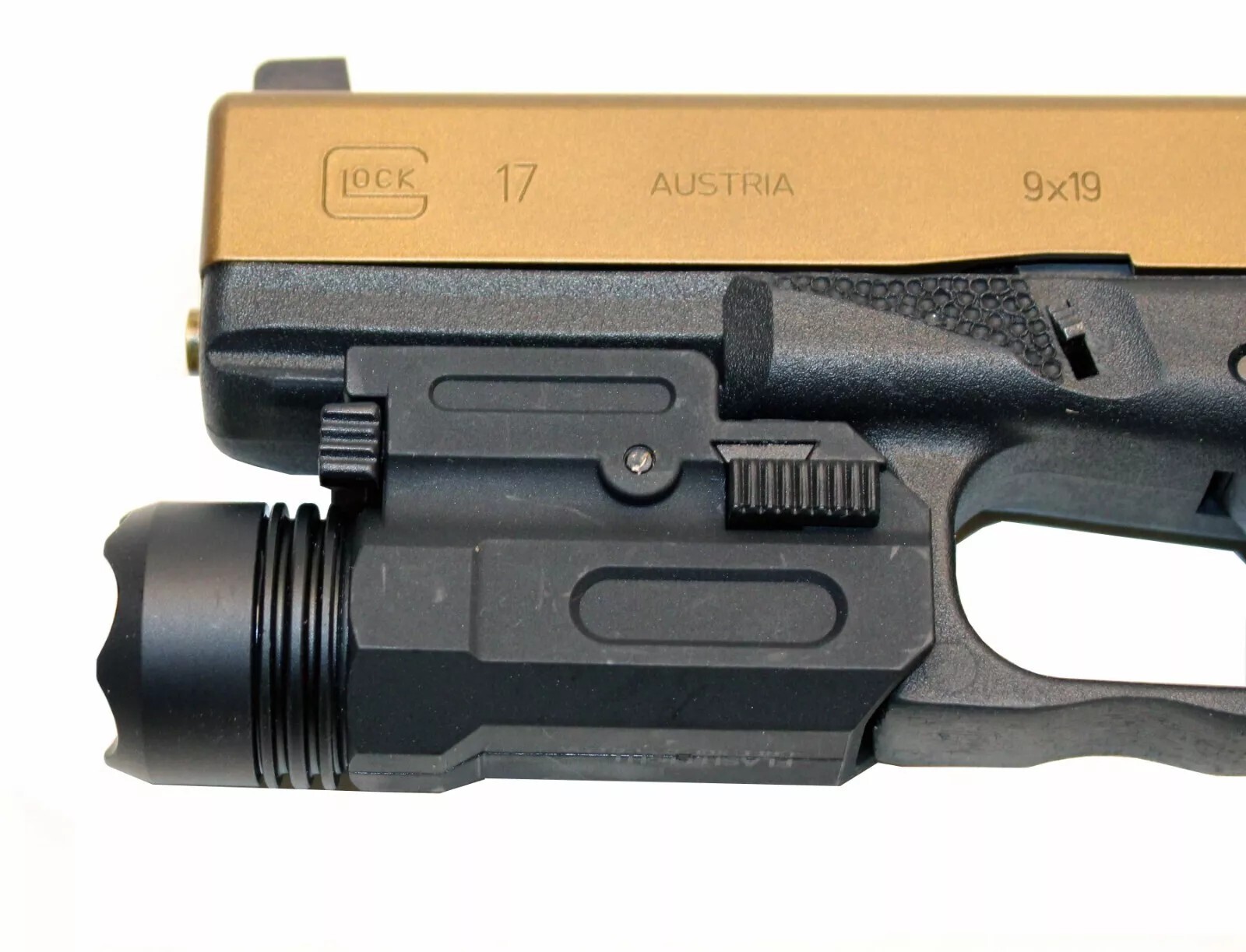 Tactical Pistol LED Gun Flashlight Torch Handgun Light for 20mm Picatinny Rail
