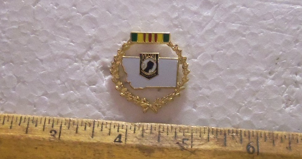 Montana POW*MIA Vietnam Pin with Wreath