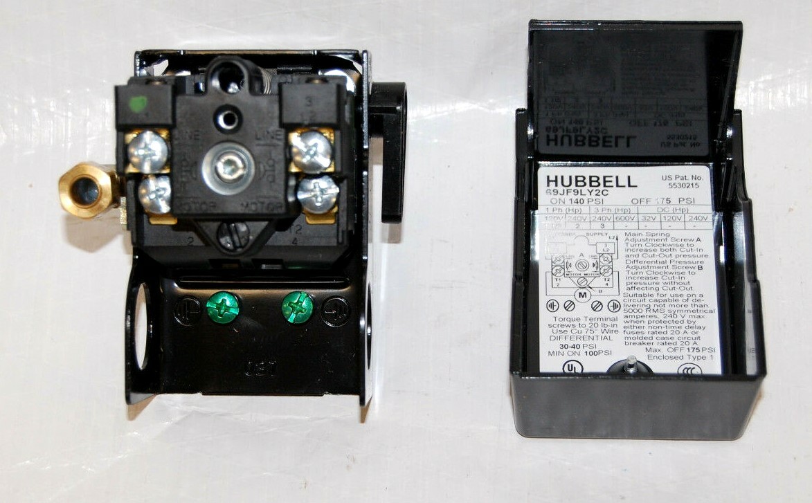 INGERSOLL RAND COMPATIBLE#  69JG109984R PRESSURE SWITCH W UNLOADER VALVE & LEVER