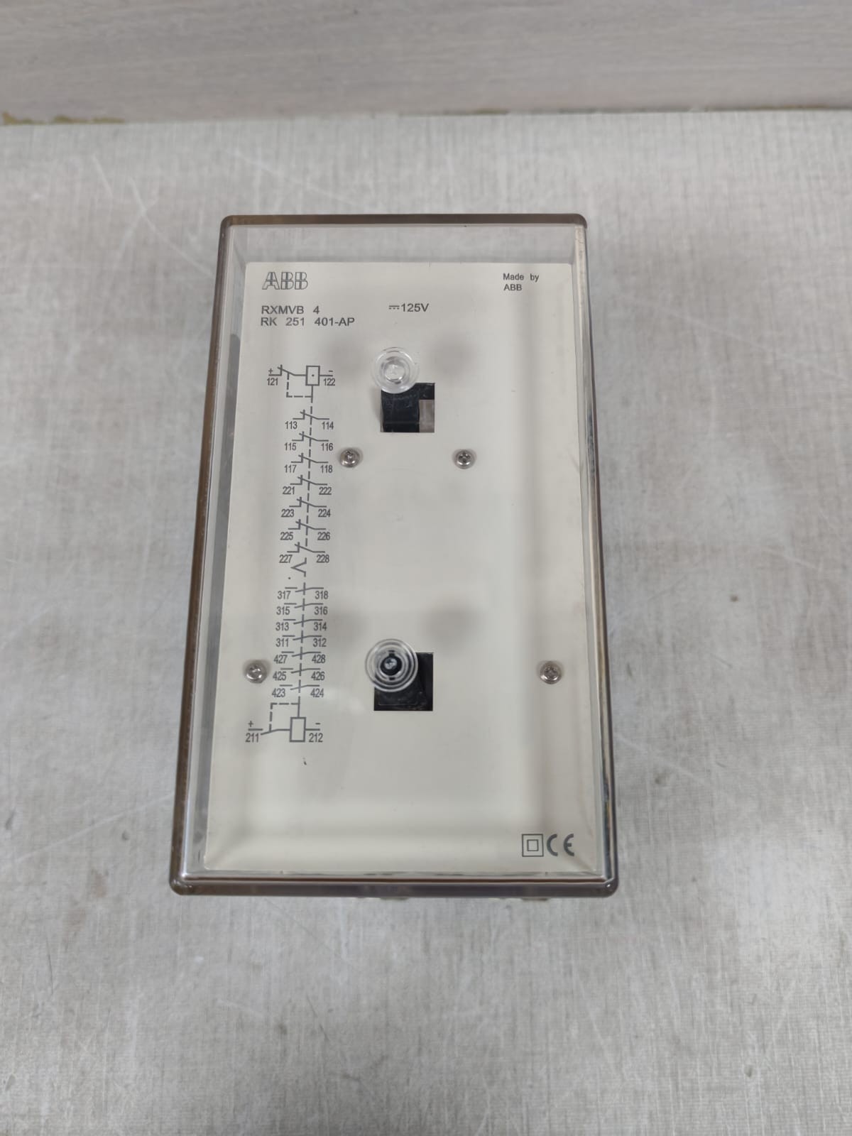 ABB RXMVB 4 RK 251 401-AP RELAY 125V