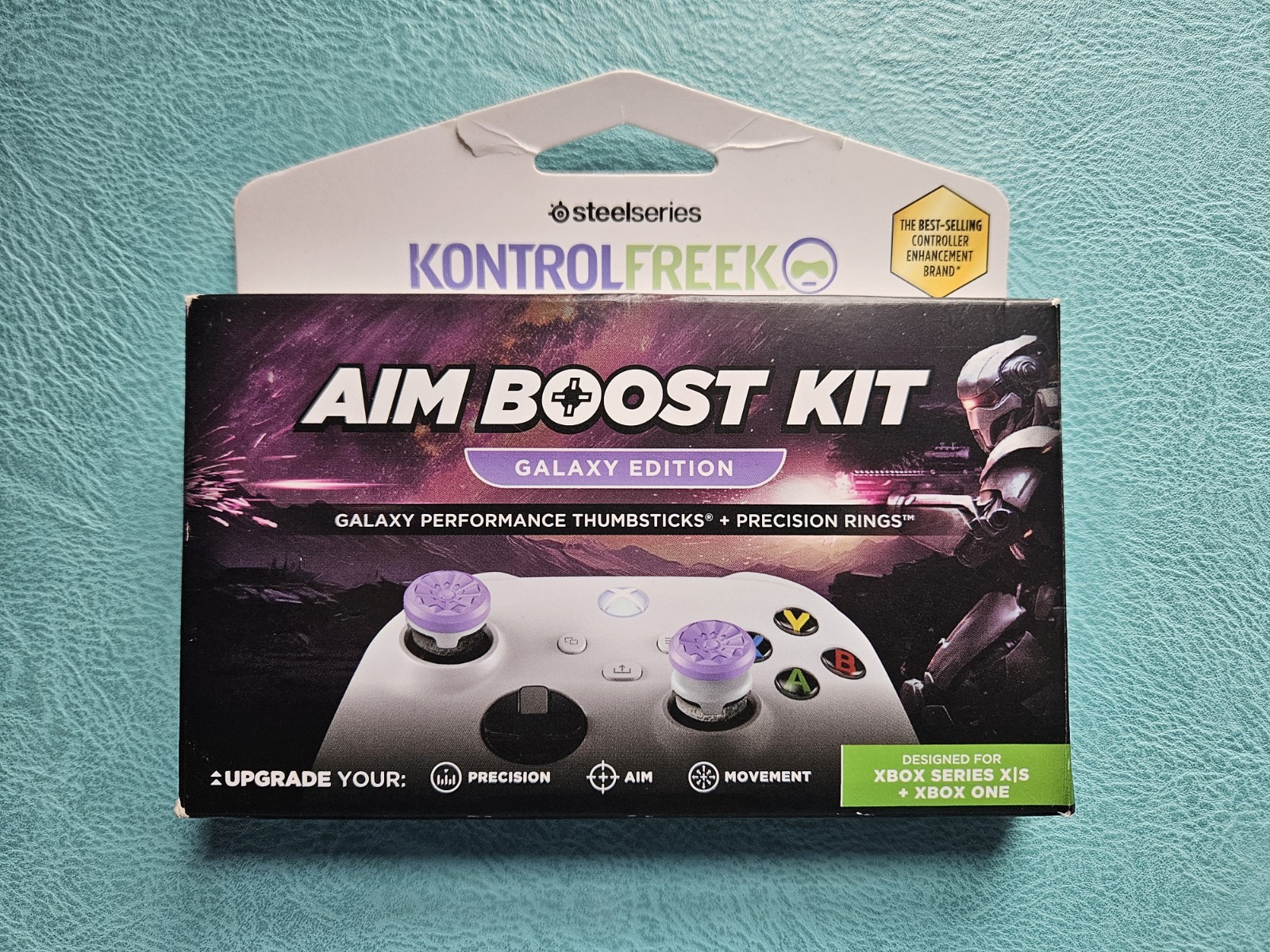 Kontrol Freek Xbox One Purple Galaxy Thumbsticks Precision Rings Aim Boost Kit