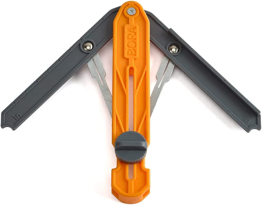 Miterix Compact Angle Finder Tool Gauge, Duplicates & Splits in Half for Precise