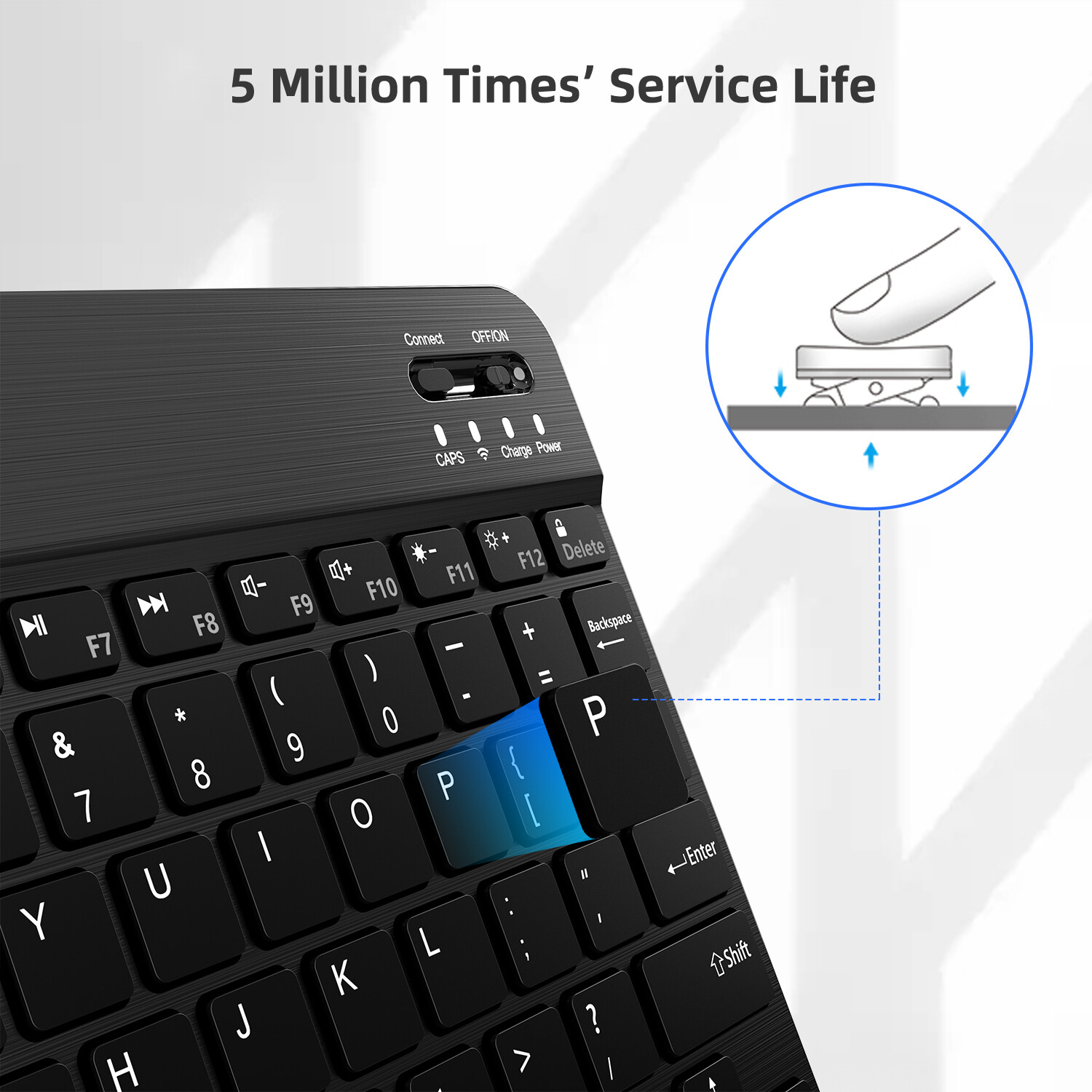 Backlit RGB Wireless Keyboard & Mouse Combo Bluetooth Set for iPad / PC / Laptop