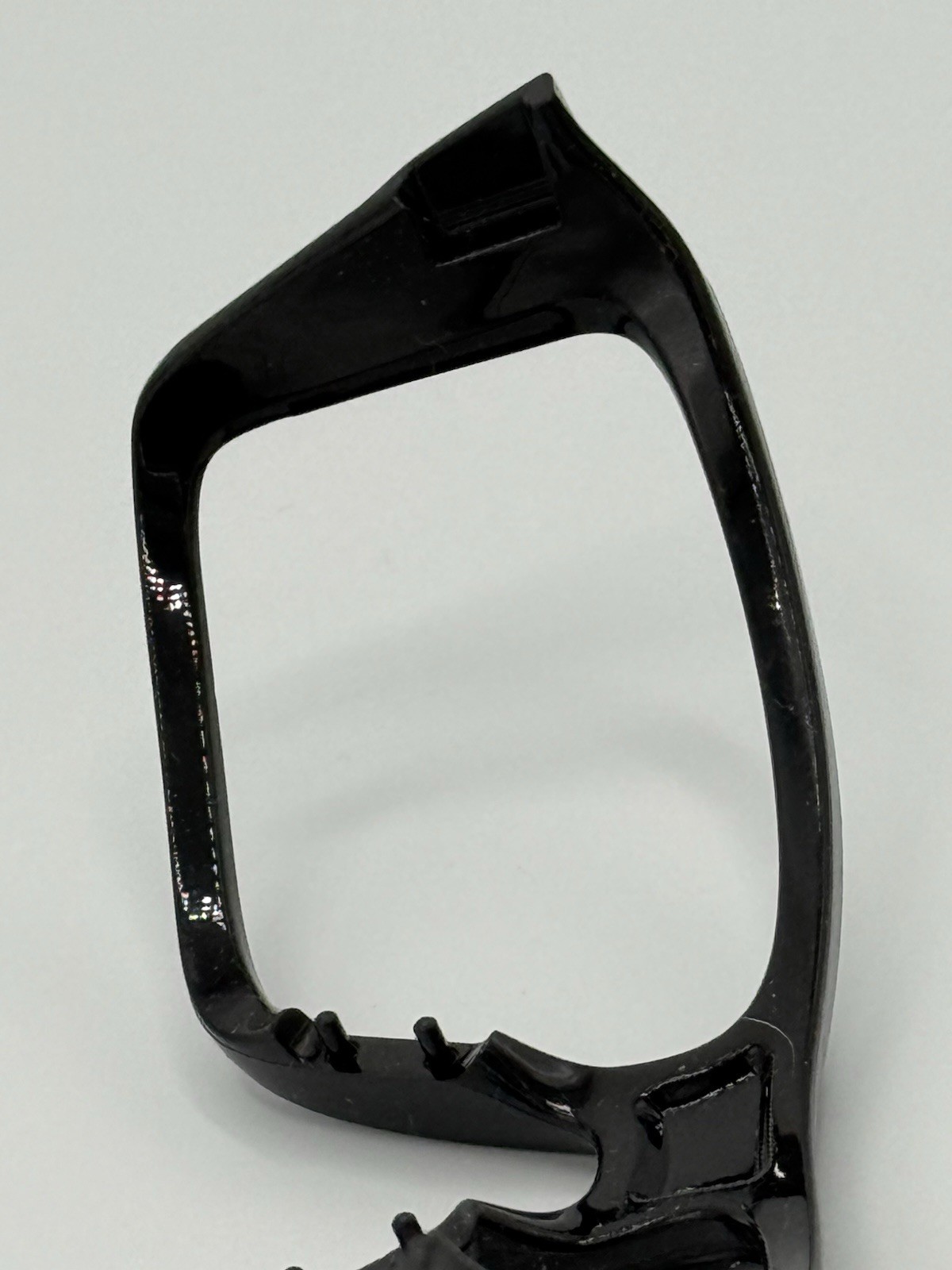 OAKLEY DOUBLE EDGE SUNGLASSES FRONT FRAME REPLACEMENT POLISHED BLACK ORBITALS