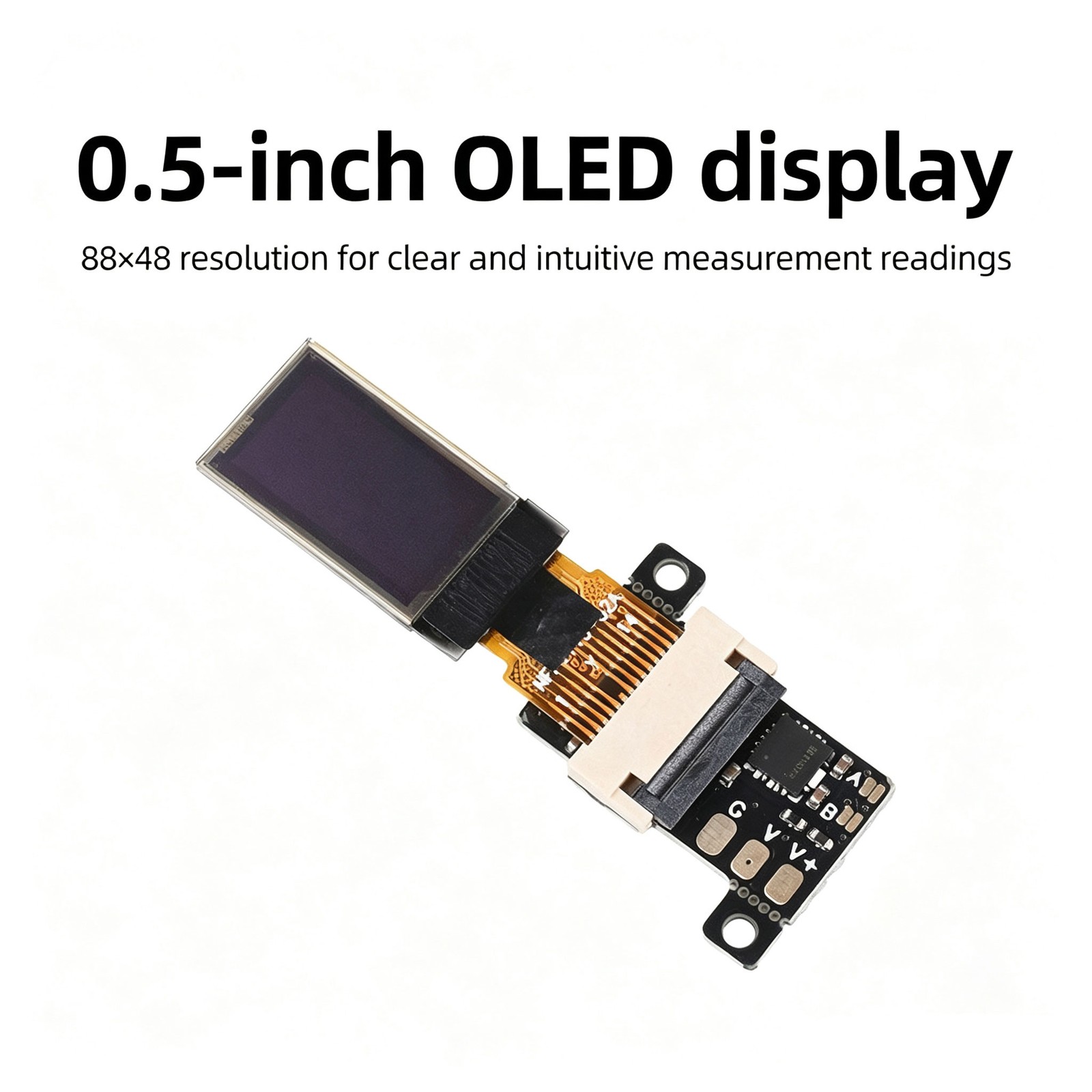 1 SET DC 0-30V Digital Voltmeter 0.5in OLED Standard Mini Embedded Voltage Gauge