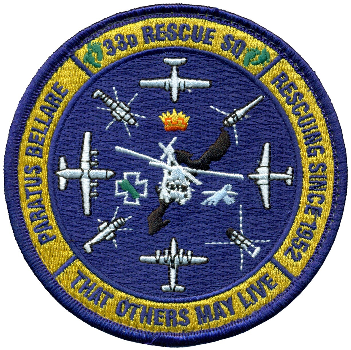 USAF 33d RESCUE SQUADRON – 70th ANNIVERSARY PATCH
